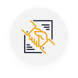 zwei sich schüttelnde Hände